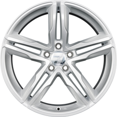 2DRV by WHEELWORLD WH11 Arktic Silber Lackiert (AS) Alufelge 8.5x19 Zoll ET30 LK 5x112 ML66.6