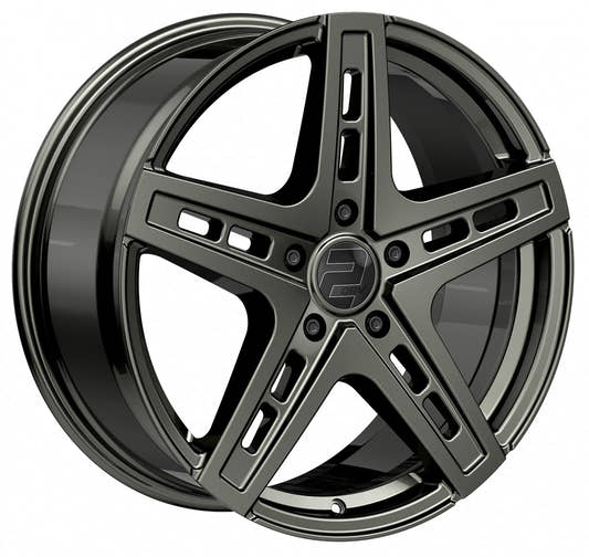 2DRV WH38 dark gunmetal lackiert 9.5x22 ET40 - LK5/108 ML72.6