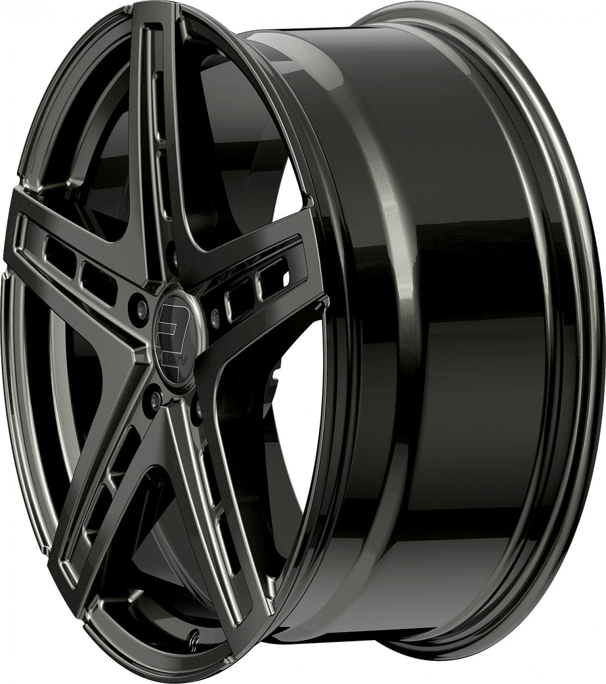 2DRV WH38 dark gunmetal lackiert 9.5x22 ET40 - LK5/108 ML72.6