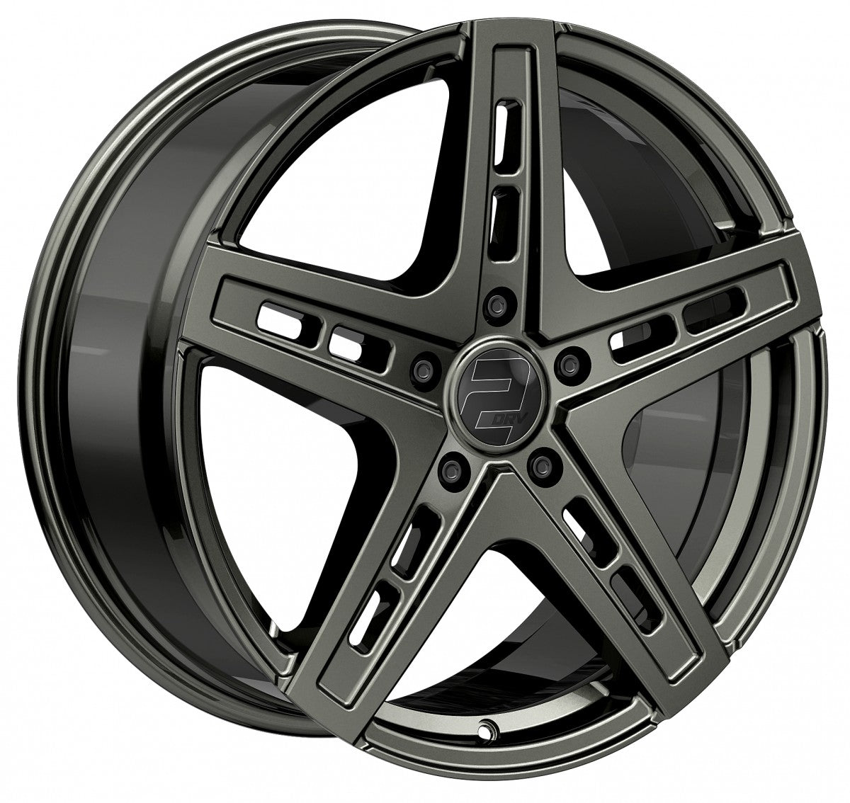 2DRV WH38 dark gunmetal lackiert 9.5x22 ET35 - LK5/112 ML66.6