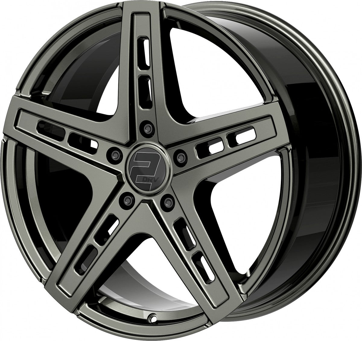 2DRV WH38 dark gunmetal lackiert 9.5x22 ET35 - LK5/112 ML66.6