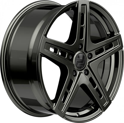 2DRV WH38 dark gunmetal lackiert 9.5x22 ET35 - LK5/130 ML84.1