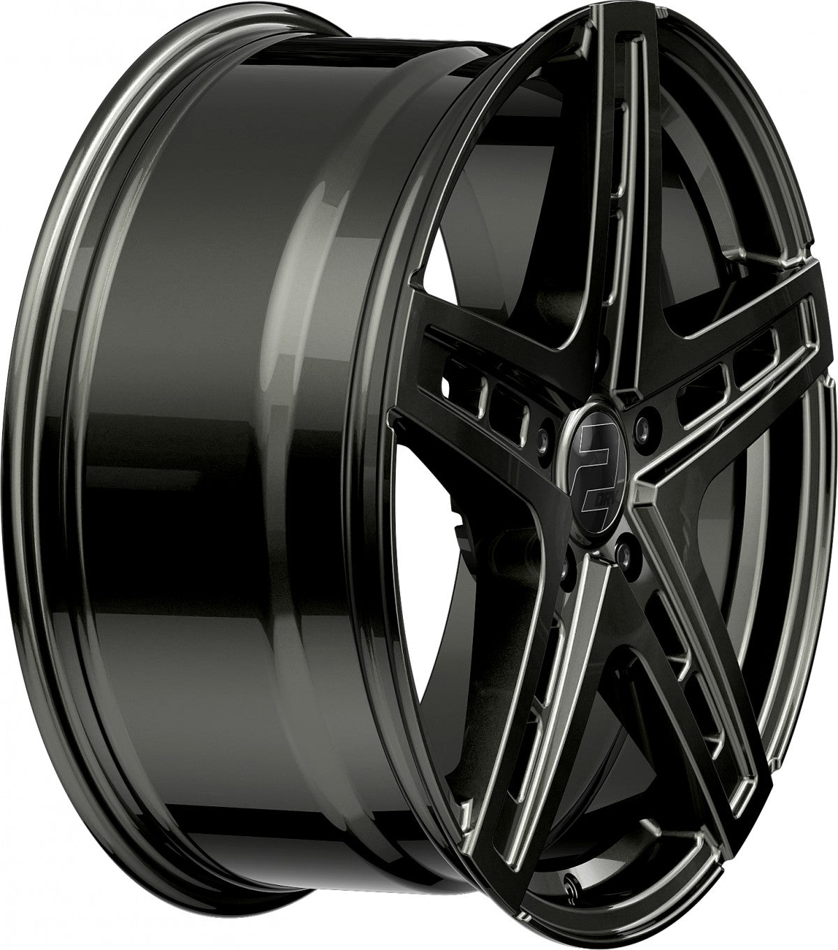 2DRV WH38 dark gunmetal lackiert 9.5x22 ET35 - LK5/130 ML84.1