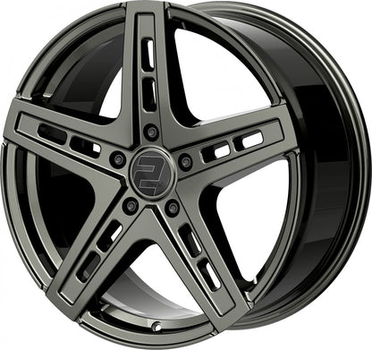 2DRV WH38 dark gunmetal lackiert 9.5x22 ET35 - LK5/130 ML84.1