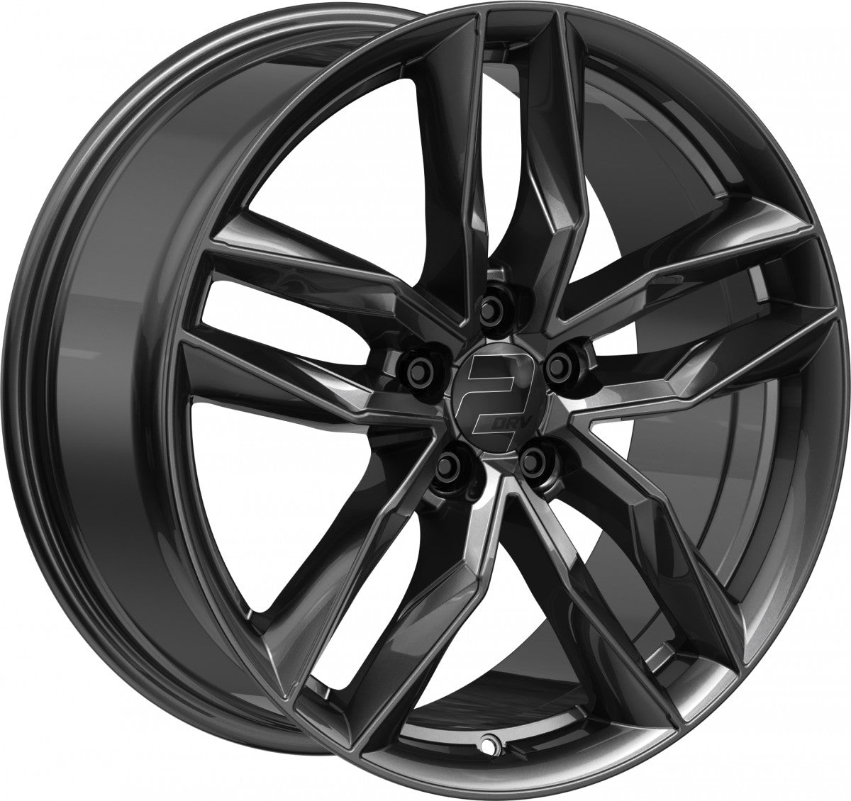 2DRV WH40 dark gunmetal lackiert 8.5x19 ET40 - LK5/112 ML66.6
