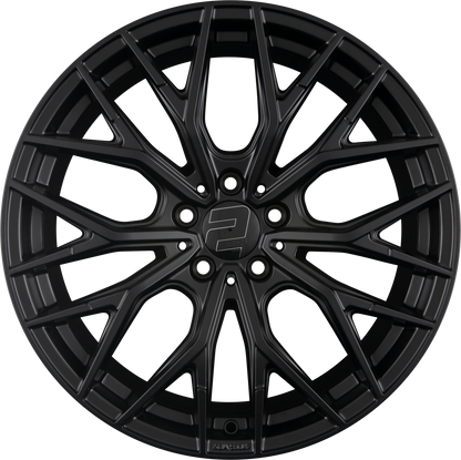 2DRV by WHEELWORLD WH37 Schwarz Matt Lackiert (SW) Alufelge 8x18 Zoll ET35 LK 5x120 ML72.6