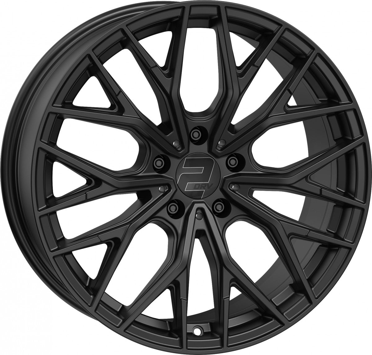 2DRV WH37 schwarz matt lackiert 8.5x19 ET35 - LK5/120 ML72.6