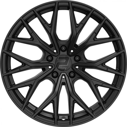 2DRV WH37 schwarz matt lackiert 8.5x19 ET35 - LK5/120 ML72.6