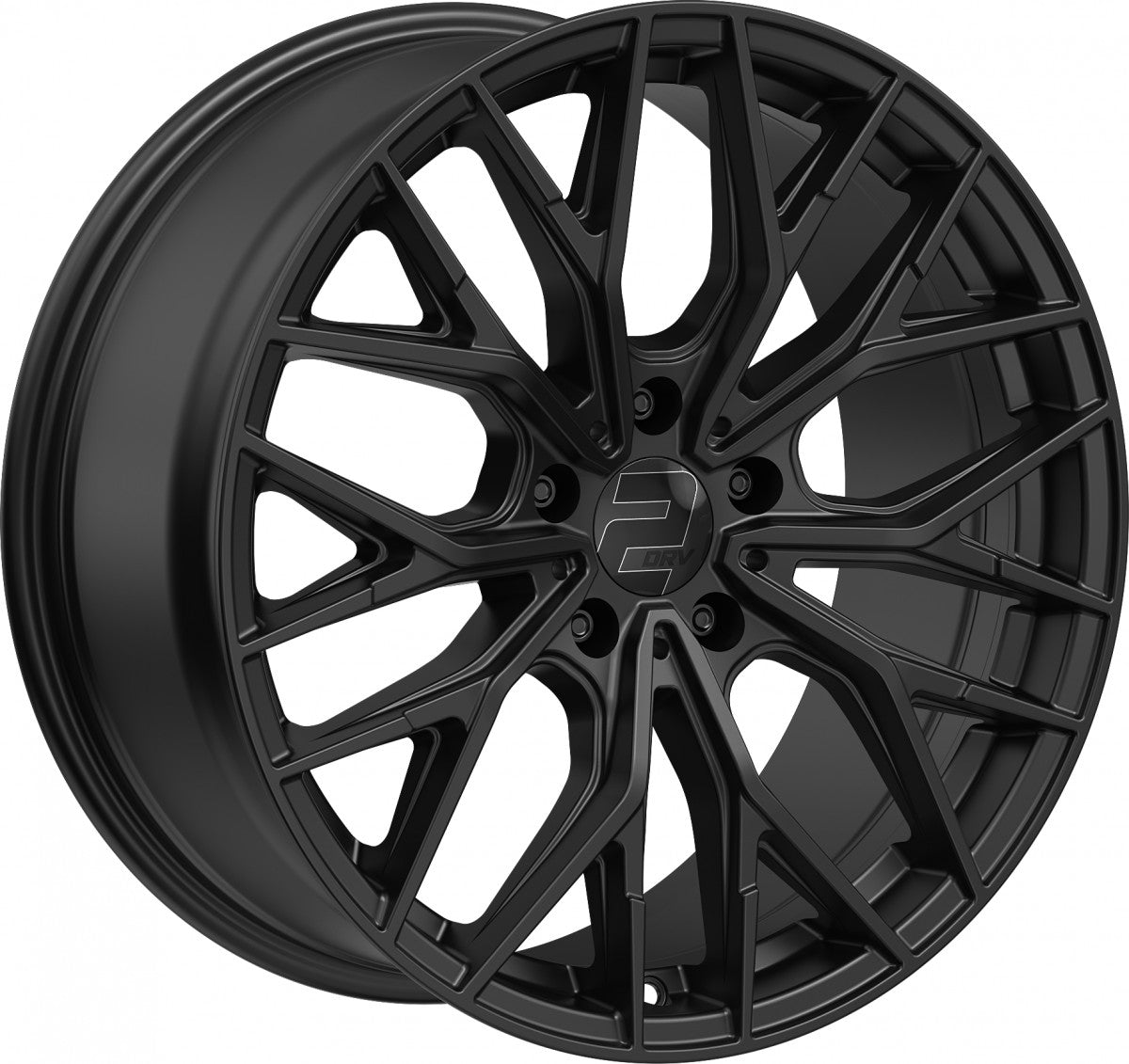 2DRV WH37 schwarz matt lackiert 8.5x19 ET35 - LK5/120 ML72.6