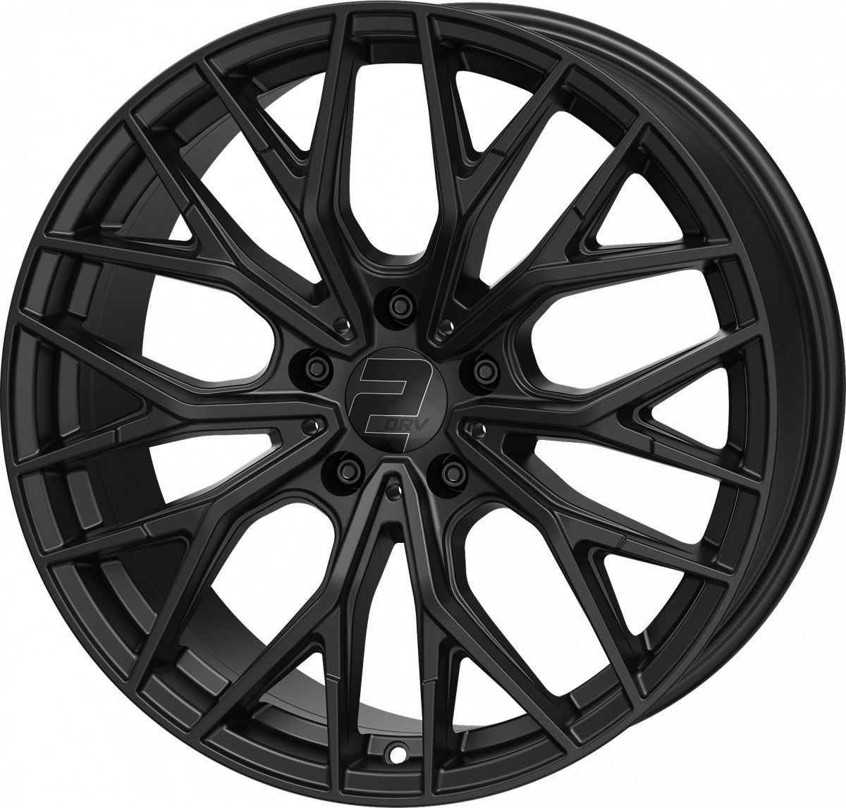 2DRV WH37 schwarz matt lackiert 8.5x19 ET35 - LK5/120 ML72.6