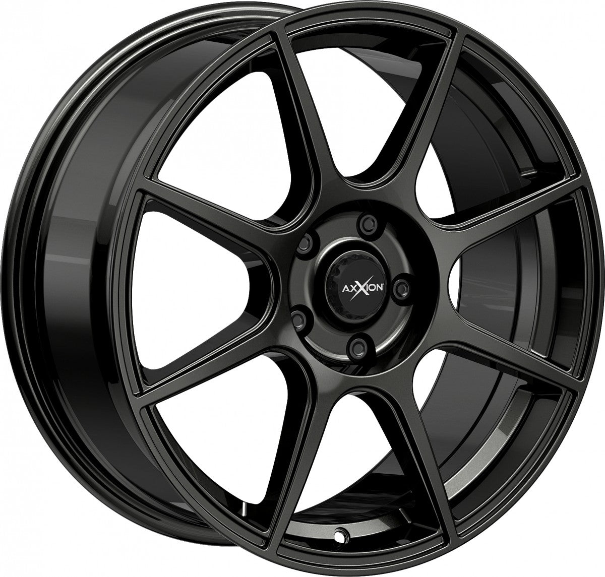 Axxion X2 dark gunmetal lackiert Alufelge 7x17 Zoll ET38 LK 4x100 ML63.4 – Bild 3