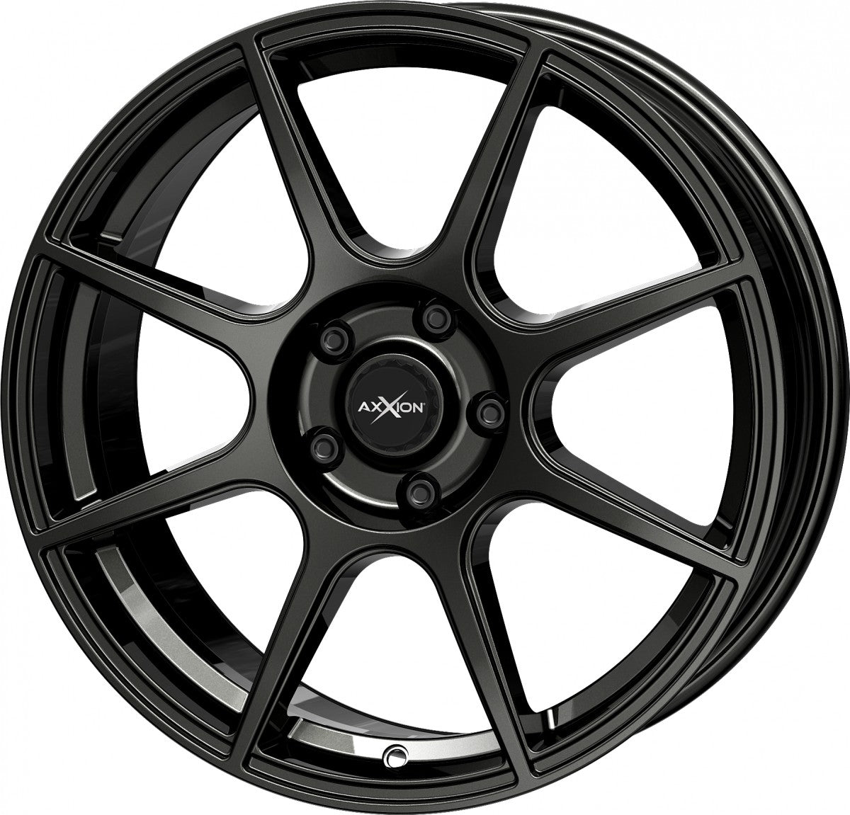 Axxion X2 dark gunmetal lackiert Alufelge 7x17 Zoll ET25 LK 4x108 ML72.6 – Bild 7