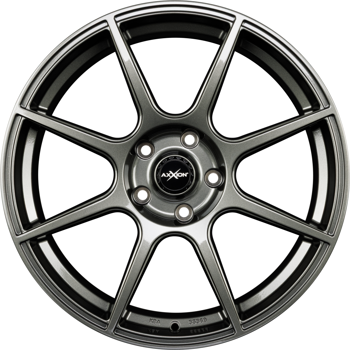 Axxion X2 Dark Gunmetal Glänzend Lackiert (DGM+) Alufelge 7x17 Zoll ET37 LK 5x120 ML72.6