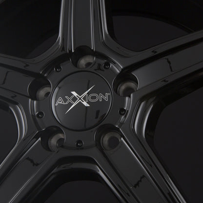 Axxion AX7 Schwarz Glänzend Lackiert (SW+) Alufelge 9x19 Zoll ET35 LK 5x120 ML72.6 – Bild 4