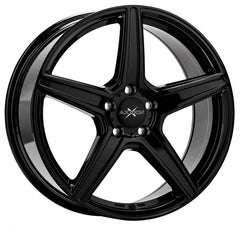 Axxion AX7 schwarz glänzend lackiert Alufelge 8.5x19 Zoll ET45 LK 5x112 ML72.6
