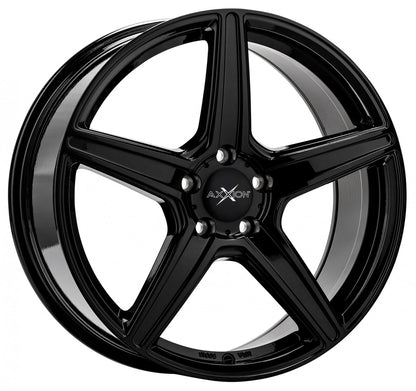 Axxion AX7 schwarz glänzend lackiert Alufelge 8.5x19 Zoll ET45 LK 5x112 ML72.6