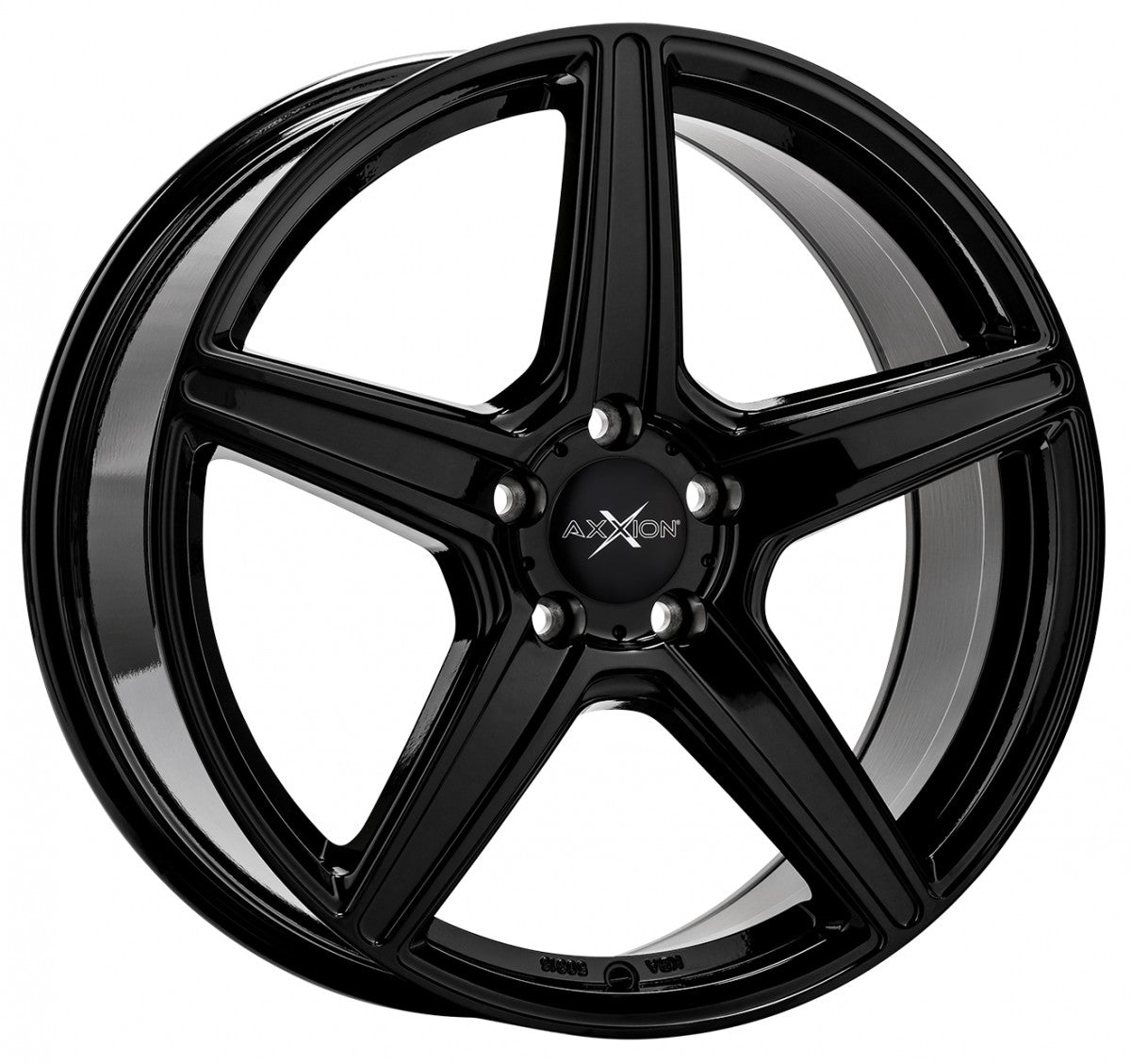 Axxion AX7 schwarz glänzend lackiert Alufelge 9x20 Zoll ET45 LK 5x112 ML72.6