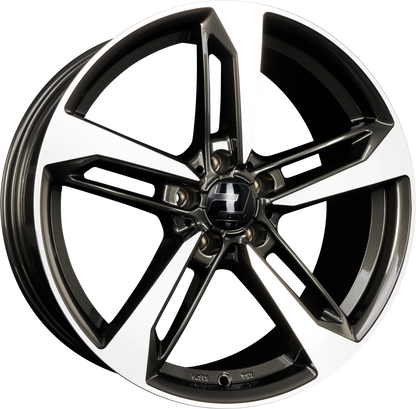 2DRV by WHEELWORLD WH36 Dark Gunmetal Hochglanzpoliert (DGMP+) Alufelge 8x18 Zoll ET30 LK 5x112 ML66.6 – Bild 2