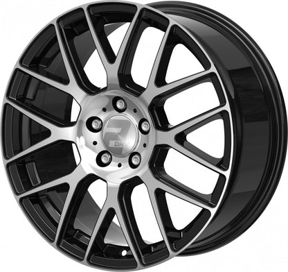 2DRV WH26 schwarz hochglanzpoliert 7.5x17 ET45 - LK5/114.3 ML72.6