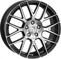 2DRV WH26 schwarz hochglanzpoliert Alufelge 8x18 Zoll ET35 LK 5x120 ML72.6