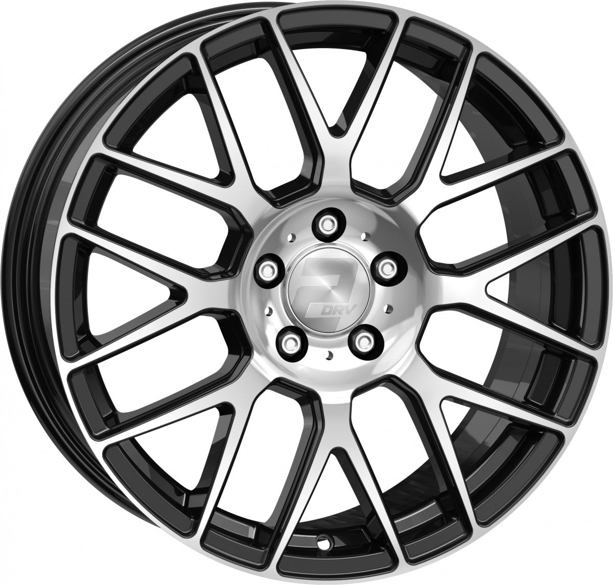 2DRV WH26 schwarz hochglanzpoliert 9x20 ET25 - LK5/112 ML66.6