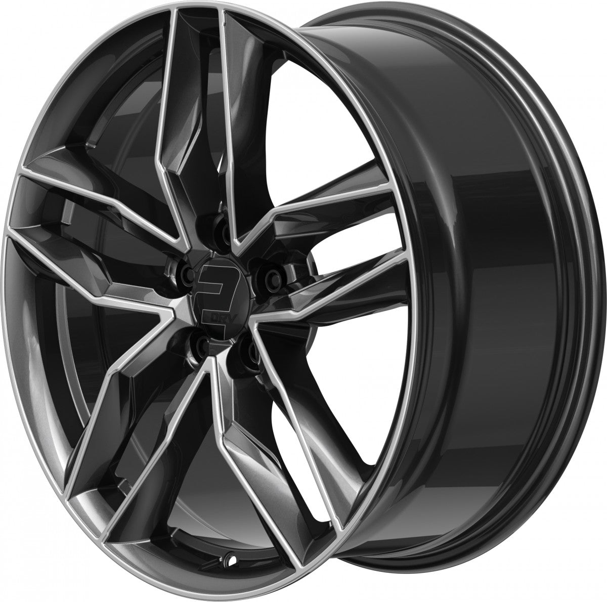 2DRV WH40 dark gunmetal hochglanzpoliert 8x18 ET30 - LK5/112 ML66.6