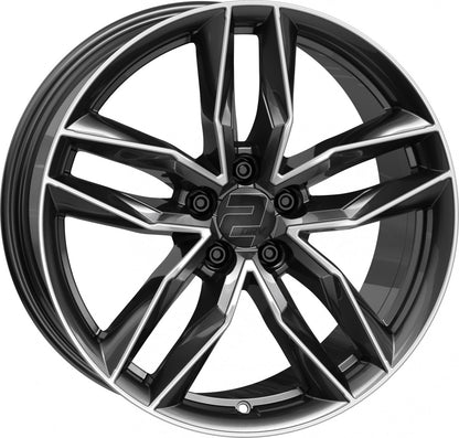 2DRV WH40 dark gunmetal hochglanzpoliert 8.5x19 ET30 - LK5/112 ML66.6