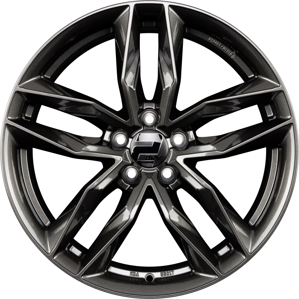 2DRV by WHEELWORLD WH40 Dark Gunmetal Glänzend Lackiert (DGM+) Alufelge 9x20 Zoll ET50 LK 5x130 ML71.6