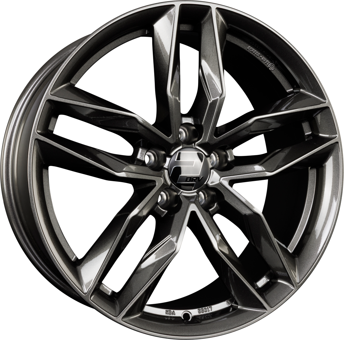 2DRV by WHEELWORLD WH40 Dark Gunmetal Glänzend Lackiert (DGM+) Alufelge 9x20 Zoll ET50 LK 5x130 ML71.6 – Bild 2