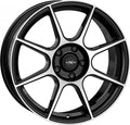 Axxion X2 schwarz hochglanzpoliert Alufelge 7x17 Zoll ET38 LK 4x100 ML63.4