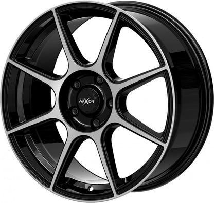 Axxion X2 schwarz hochglanzpoliert 7x17 ET40 - LK5/112 ML72.6