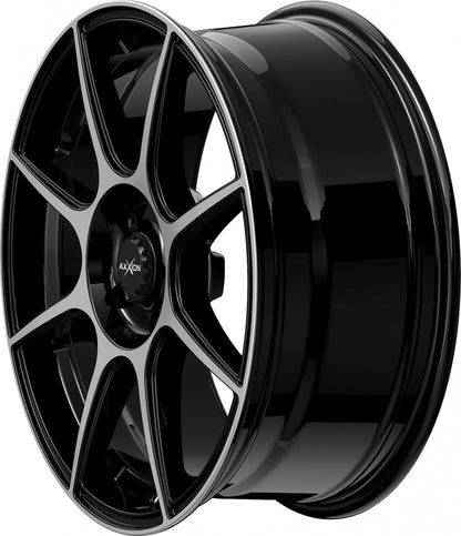 Axxion X2 schwarz hochglanzpoliert 7x17 ET40 - LK5/112 ML72.6