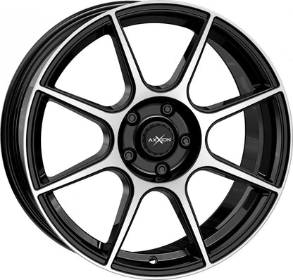 Axxion X2 schwarz hochglanzpoliert 8x19 ET30 - LK5/112 ML72.6