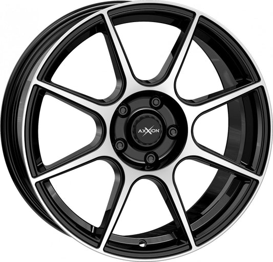Axxion X2 schwarz hochglanzpoliert 8x19 ET35 - LK5/114.3 ML72.6