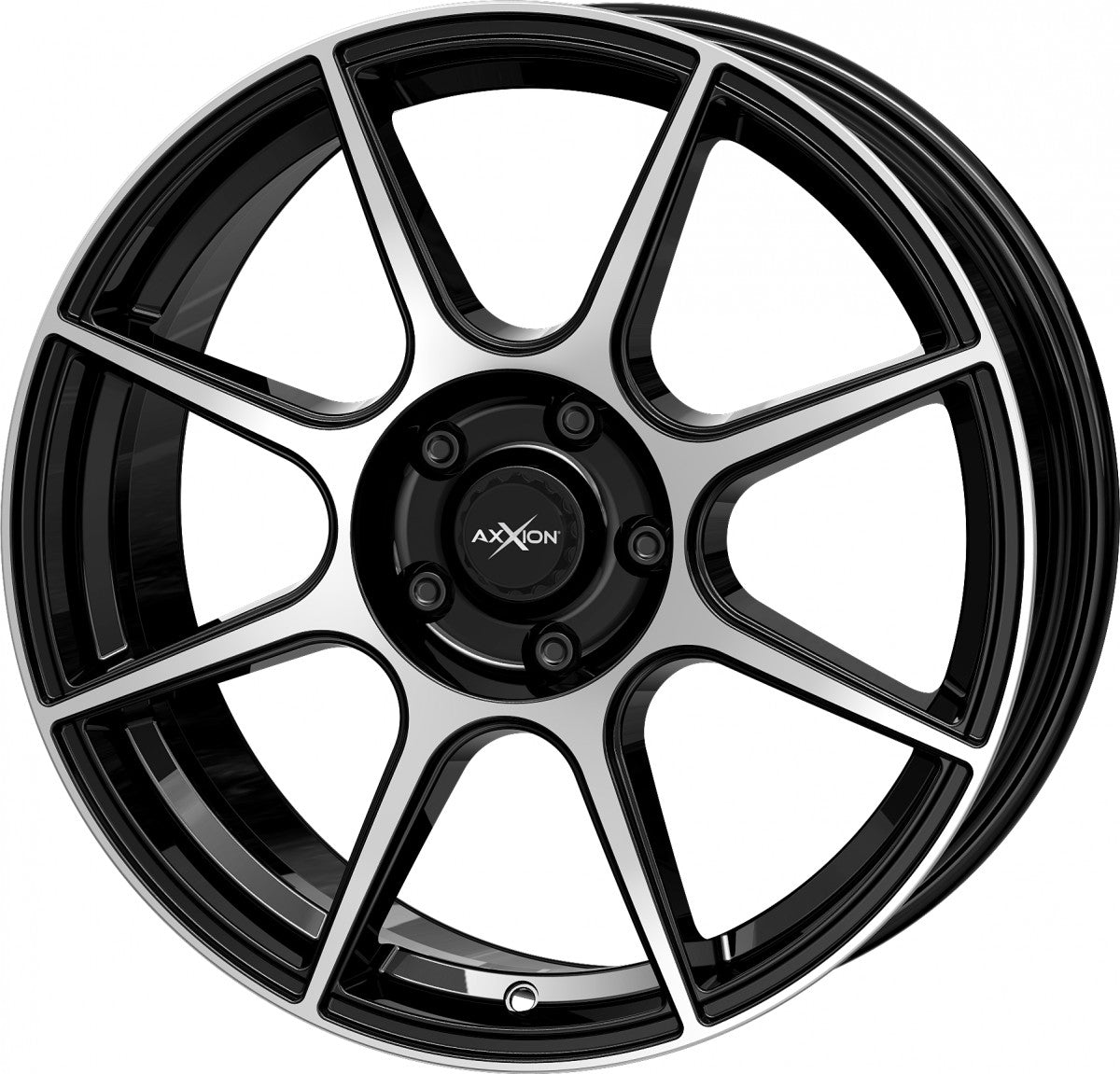 Axxion X2 schwarz hochglanzpoliert 8x19 ET35 - LK5/114.3 ML72.6