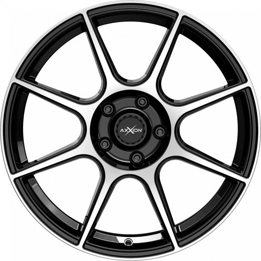 Axxion X2 schwarz hochglanzpoliert 8x19 ET40 - LK5/114.3 ML72.6