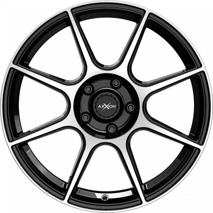 Axxion X2 schwarz hochglanzpoliert 8x19 ET35 - LK5/120 ML72.6