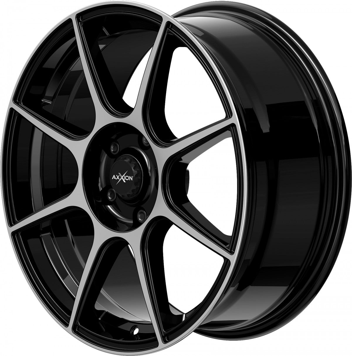 Axxion X2 schwarz hochglanzpoliert 8x19 ET35 - LK5/120 ML72.6