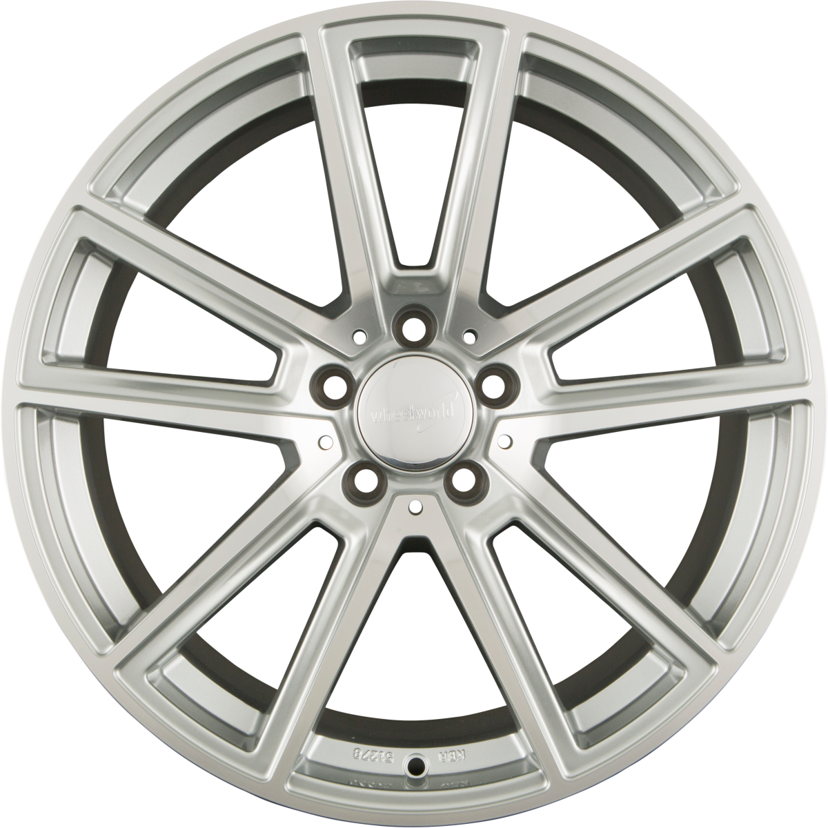Wheelworld WH30 Silber Hochglanz Poliert (SIP plus) Alufelge 8.5x19 Zoll ET45 LK 5x112 ML66.6