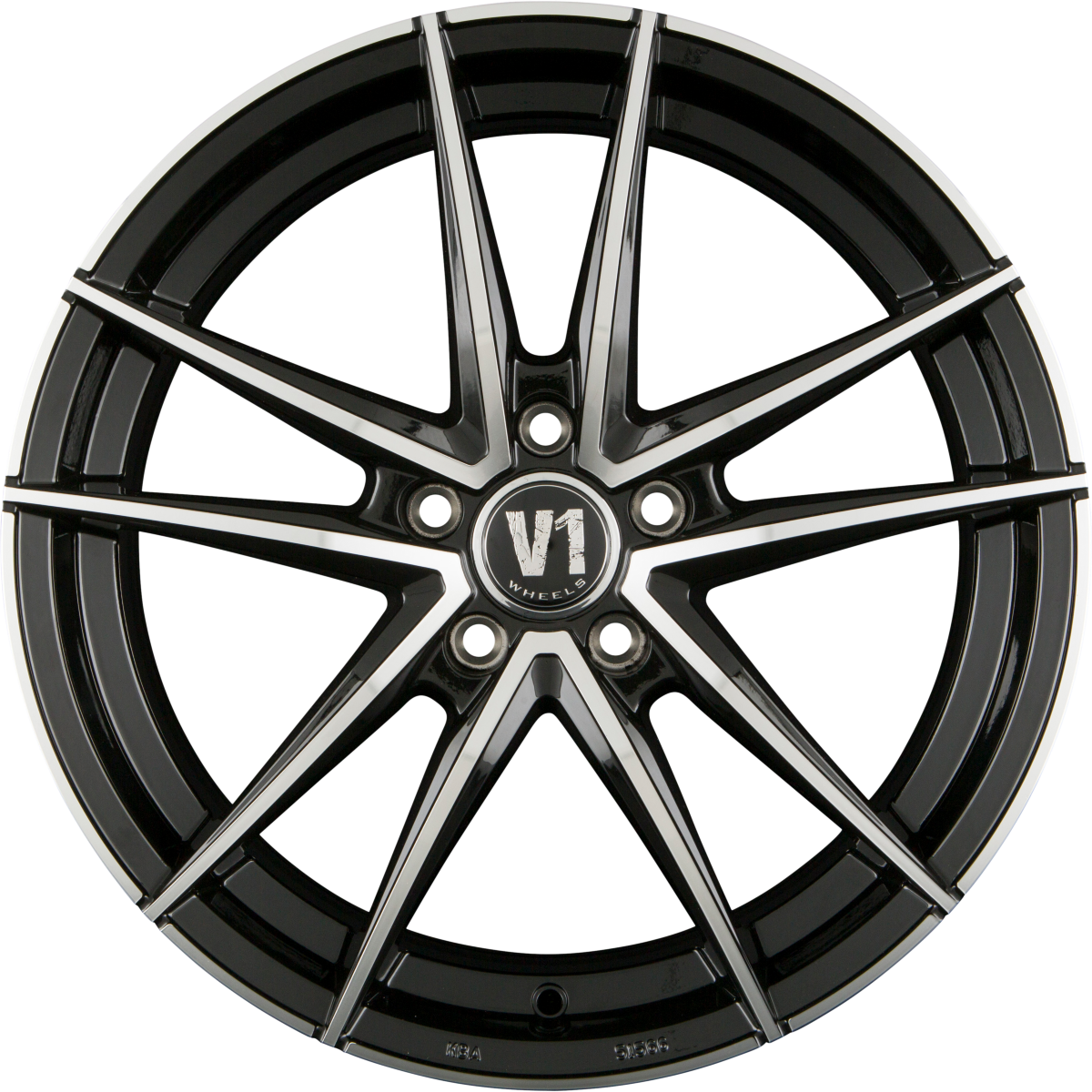 V1 Wheels V3 Schwarz Glanz Poliert SP+ Alufelge 8x18 Zoll ET30 LK 5x112 ML66.6