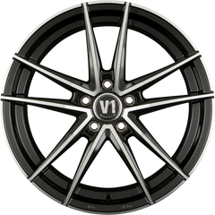V1 Wheels V3 Schwarz Glanz Poliert SP+ Alufelge 8x18 Zoll ET35 LK 5x120 ML72.6