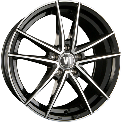 V1 Wheels V3 Schwarz Glanz Poliert SP+ Alufelge 8x18 Zoll ET35 LK 5x120 ML72.6 – Bild 2