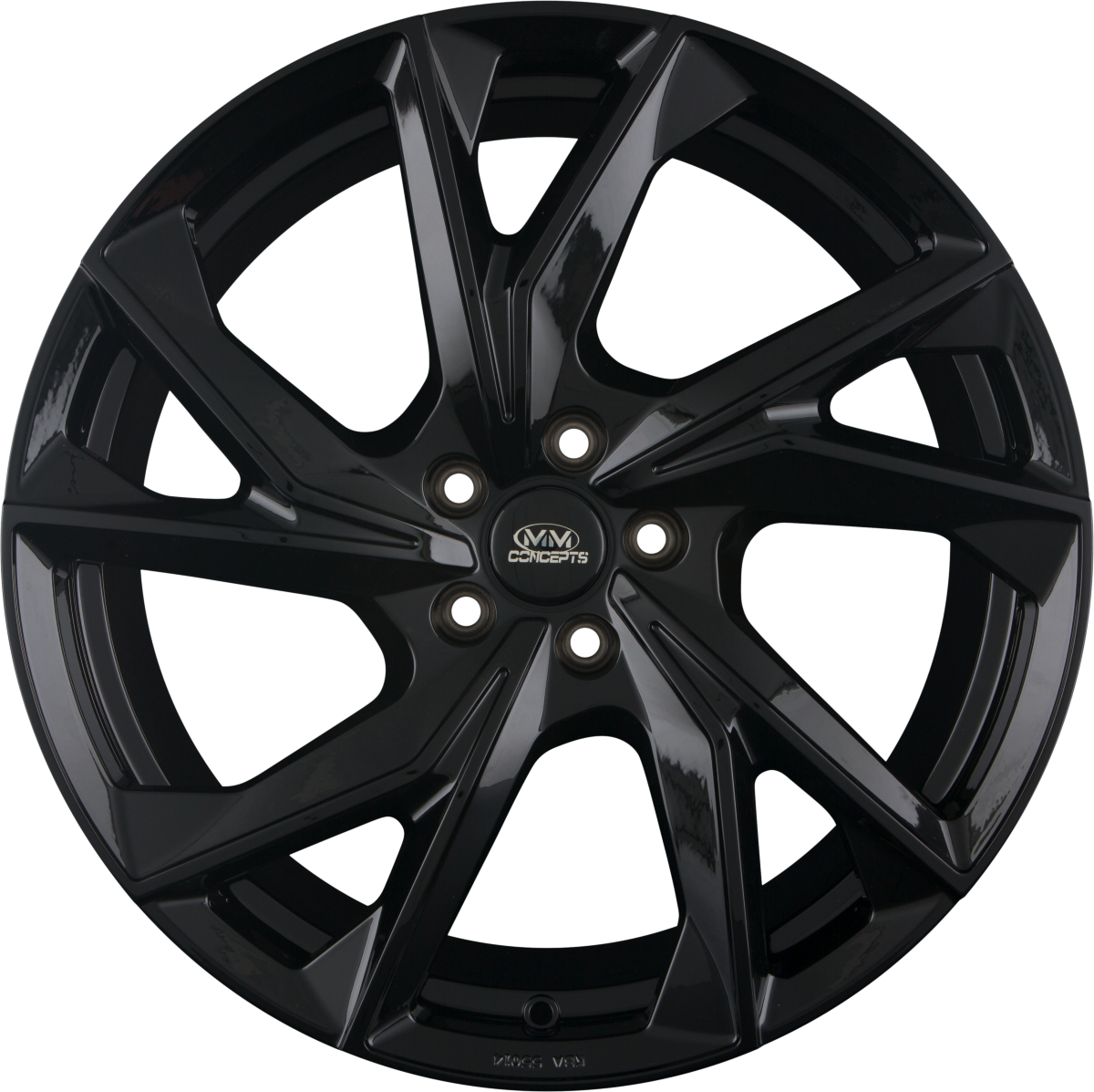 MM-Concepts MM07 Glossy Black Alufelge 9x20 Zoll ET21 LK 5x112 ML66.6