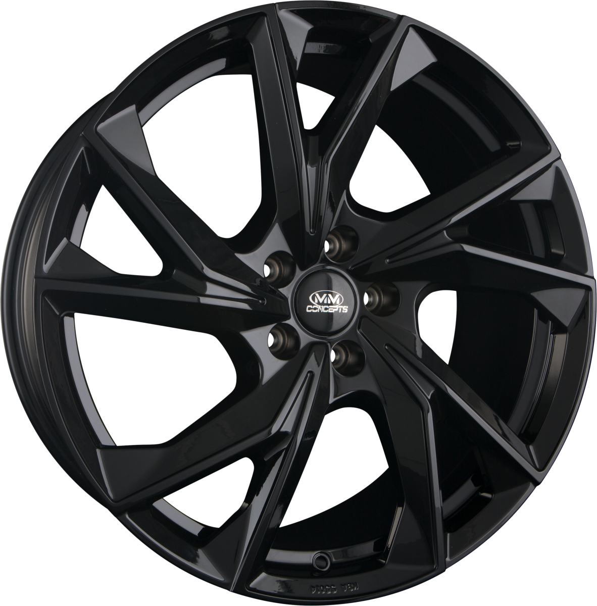 MM-Concepts MM07 Glossy Black Alufelge 9x20 Zoll ET21 LK 5x112 ML66.6 – Bild 2