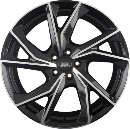 MM-Concepts MM07 Glossy Black Machined Alufelge 9x20 Zoll ET21 LK 5x112 ML66.6