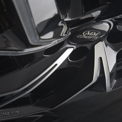 MM-Concepts MM07 Glossy Black Machined Alufelge 9x20 Zoll ET21 LK 5x112 ML66.6 – Bild 3