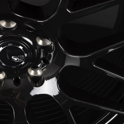 SX-Wheels SX3-FF Glossy Black (GB) Alufelge 8.5x19 Zoll ET30 LK 5x112 ML72.6 – Bild 3