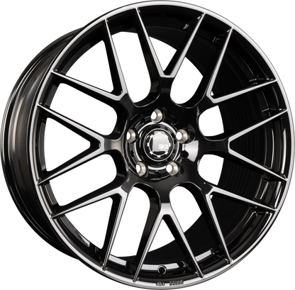 SX-Wheels SX3-FF Glossy Black (GB) Alufelge 9.5x19 Zoll ET45 LK 5x112 ML72.6 – Bild 2