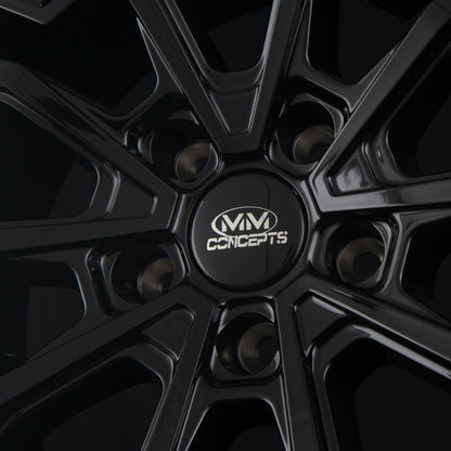 MM-Concepts MM09 Glossy Black Alufelge 8.5x19 Zoll ET30 LK 5x112 ML72.6 – Bild 4