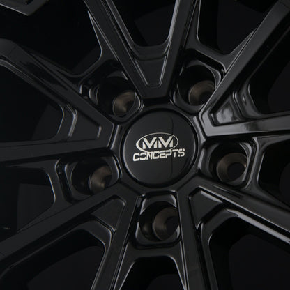 MM-Concepts MM09 Glossy Black Alufelge 8.5x19 Zoll ET45 LK 5x112 ML72.6 – Bild 4